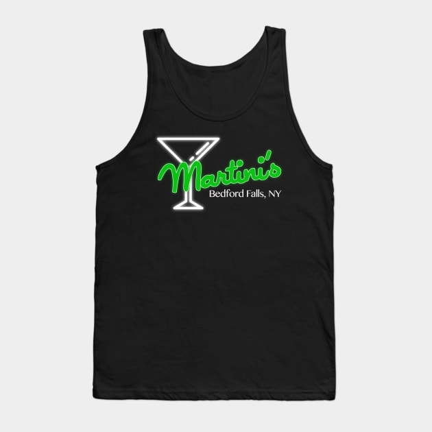 Martini's Bar Tank Top by PopCultureShirts